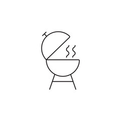 Barbecue, bbq grill icon line style icon, style isolated on white background