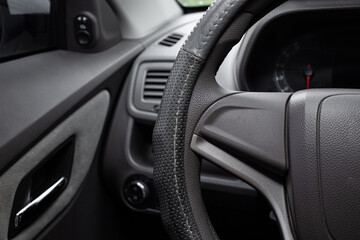 Fototapeta na wymiar Car interior buttons, switches, seat belt