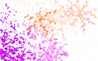 Obraz na płótnie Canvas Light Pink, Red vector pattern with random forms.