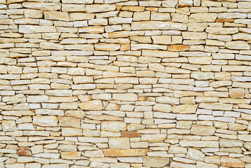 Yellow stone fense