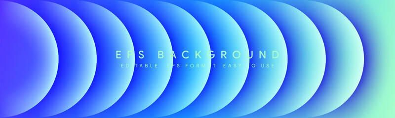 Abstract gradient geometric blue color background cover designs, trendy brochure templates, colorful futuristic posters Vector illustration