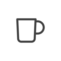 Tea cup line icon