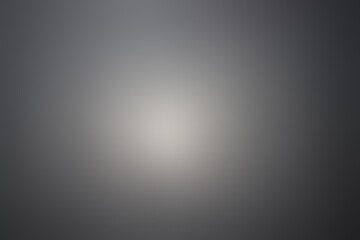 Abstract black and gray gradient soft light background of studio room for art design.