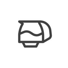 Coffee pot line icon