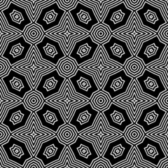 Abstract vintage geometric wallpaper pattern seamless background.Modern scandinavian style.Abstract classical background in black and white color.abstract texture, monochrome fashion design.