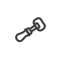Bottle opener line icon