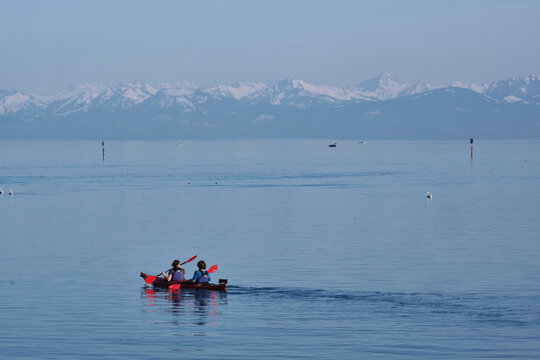 Kajak auf dem Bodensee