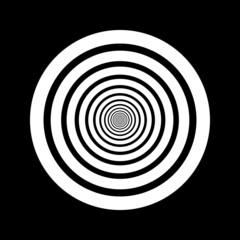 Abstract Black and White Geometric Stripes.hypnosis spiral.Black and white stripes background.wave line patterns.Black and white type lining background in abstract and repeat form useful for many.