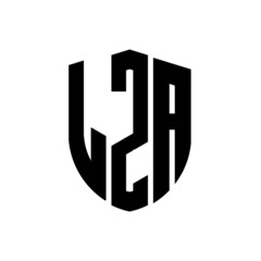 LZA letter logo design. LZA modern letter logo with black background. LZA creative  letter logo. simple and modern letter logo. vector logo modern alphabet font overlap style. Initial letters LZA  - obrazy, fototapety, plakaty