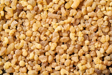 Background made of frankincense resin