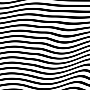 Abstract Black and White Geometric Stripes.hypnosis spiral.Seamless Black and white stripes background.seamless wave line patterns © vandana