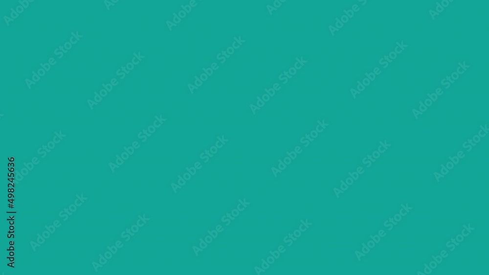 Poster like counter comment follower animation.freelancer man on computer. turquoise background. green scre
