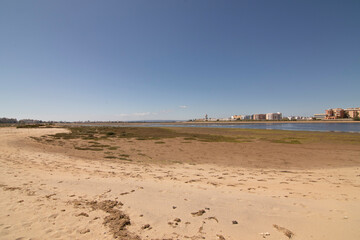 The marshes of Isla Cristina in Huelva, Spain.