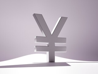 Obraz premium 影を落とす日本円の象徴YEN