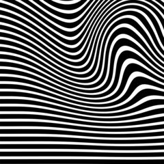 Abstract Black and White Geometric Stripes.hypnosis spiral.Seamless Black and white stripes background.seamless wave line patterns