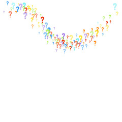 Question marks Quiz doubt survey faq public poll.