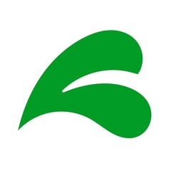Eleaf green symbol nature logo. Leaf emblem icon vector logo.