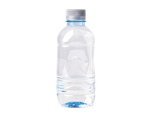 Fototapeta premium Plastic water bottle isolated on white background with clipping path.