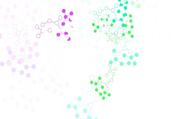 Light Multicolor vector backdrop with artificial intelligence data.