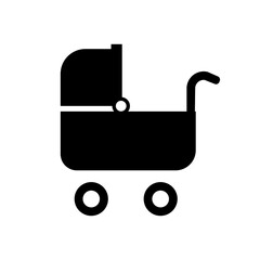 Wózek niemowlęcy ikona - obrazy, fototapety, plakaty