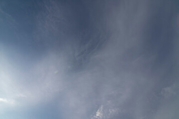A sky with clouds, as a background.