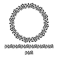 Set greek frame. Meander pattern collection border. Greek frame. Greece ornament. Grecian ancient style. Roman design. Geometric mediterranean decoration. Element antique symbol. Vector illustration