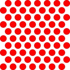 Red and white seamless polka dot pattern vector.Small polka dot seamless pattern background.Seamless vector pattern Red polka dots on a white background.Abstract background. Decorative print. © vandana