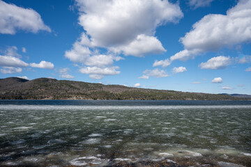 ce on the edge of Lake Champlain on a beautiful winter day.