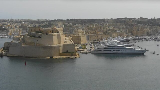 Fort St Angelo and the Grand Harbour, Valletta