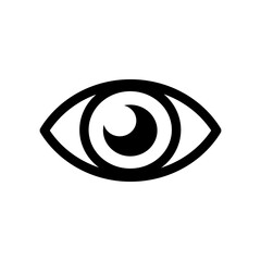 Eye illustration, vision, ophthalmology - vector icon