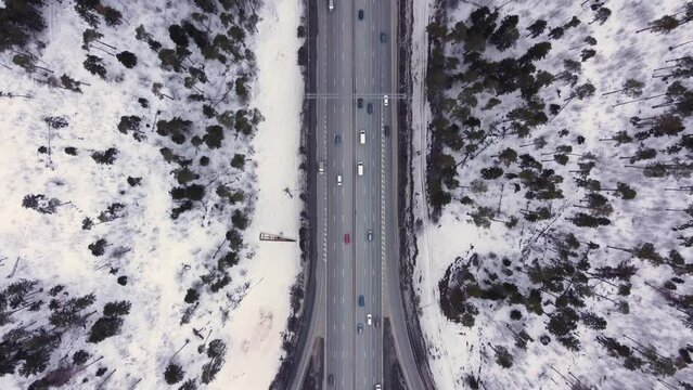 Interchange on the highway Moscow - Vladimir