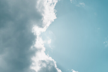 Naklejka na ściany i meble clouds in the a clear sky