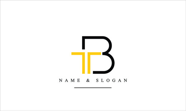 TB, BT, T, B abstract letters logo monogram