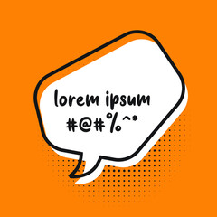 speech bubbles. Halftone shadows. Vector illustration