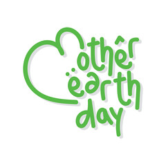 Naklejka premium A design for celebrating international mother earth day