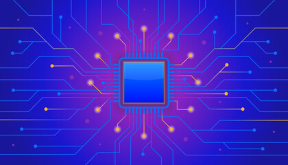 Computer Chip Technology Background
