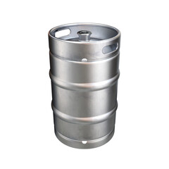 Beer keg large on a white background, 3d render