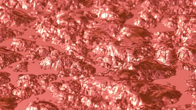 Boiling Lumpy Copper Liquid