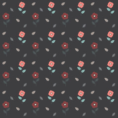 seamless pattern with flowers