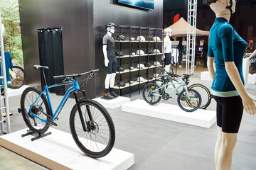 Bicycles in store