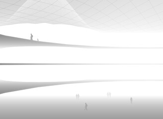 abstract modern building