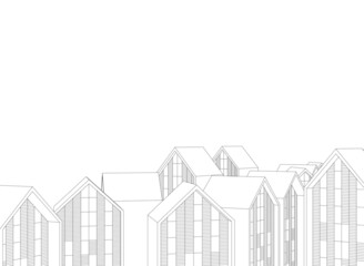 sketch of building