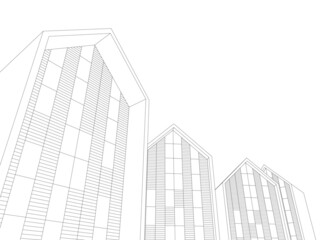 Fototapeta premium abstract city concept