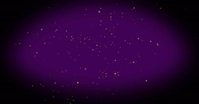 Animation of dust over purple background