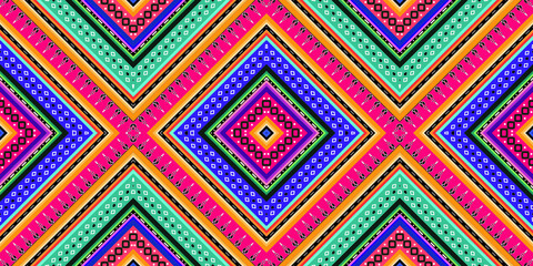 seamless ethnic pattern design.Geometric ethnic oriental ikat pattern traditional Design.ethnic oriental pattern,fabric,embroidery.Mexican pattern.merican pattern.latin african.indian fabric.Mexican
