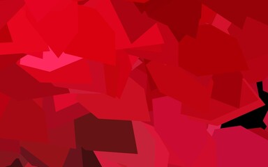 Dark Pink, Red vector template with crystals, triangles.