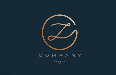 brown joined Z alphabet letter logo icon design. Handwritten connected creative template for company and business