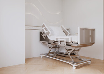 Chambre d’hôpital vide en 3D