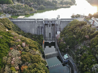 愛媛県西予市　野村ダムの風景