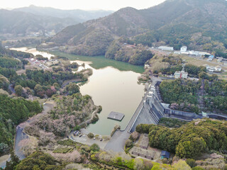愛媛県西予市　野村ダムの風景